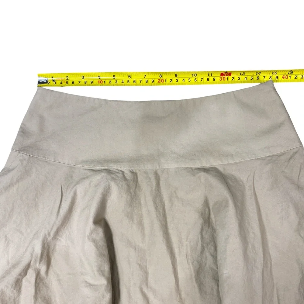Nine West Boho‎ Flared Skirt Size 6 Cotton Lined Beaded A-Line - Picture 8 of 9
